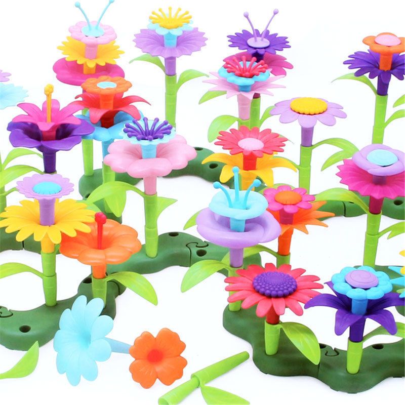 Flower Garden Building Toys - Build a Bouquet Floral Arrangement Playset