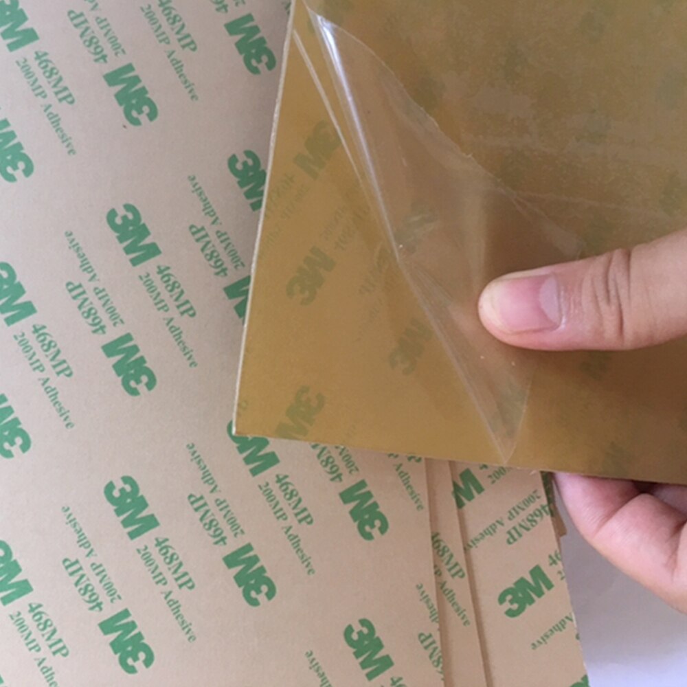FLEXBED 0.2mm PEI Polyethermide Sheet With 3M 468MP Adhesive Backing,Square 165/203/220/235/305/406mm