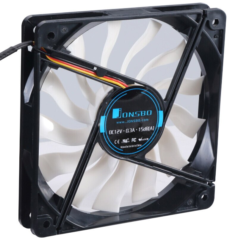 thin chassis fan 12cm silent 120mm desktop computer cooling matte