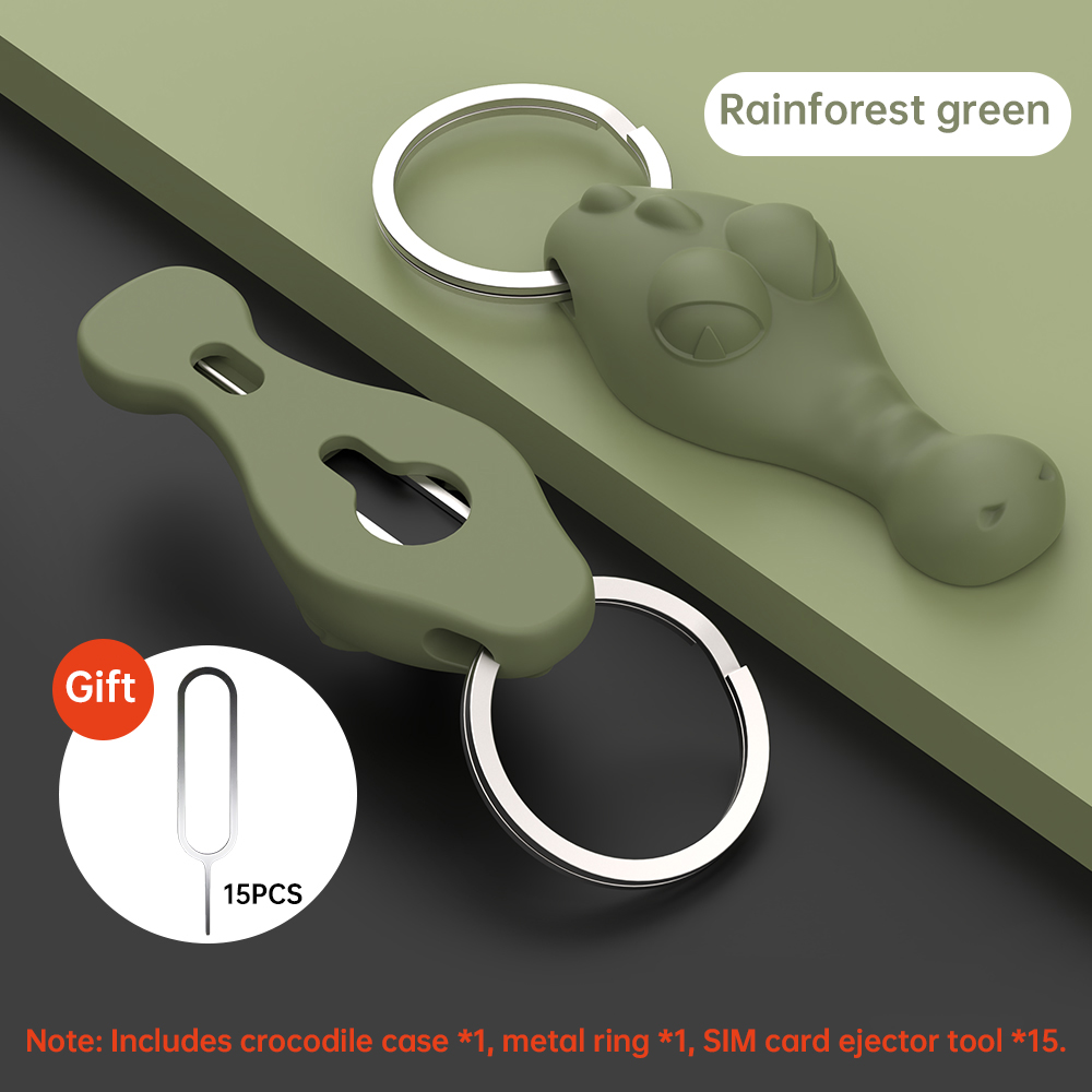 15PCS SIM-kaart verwijderen Naald Pin & Anti-verloren Lade Charme Sleutelhanger Split Ringen Telefoon SIM TF-kaart Opbergdoos Ejecter Tool Naald: Goud