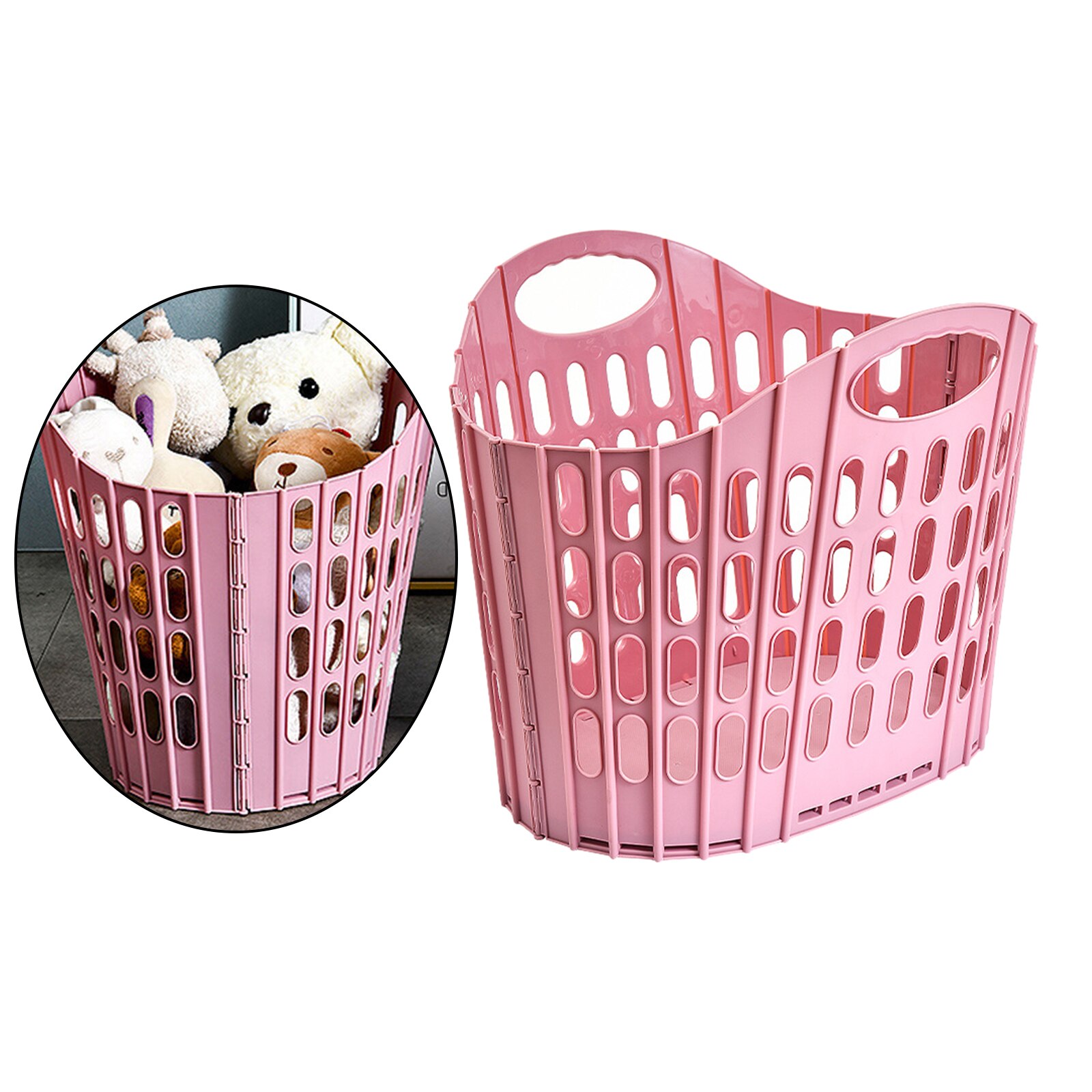 Folding Laundry Basket Laundry Hamper with Handles Durable for Dirty Clothes Toys Bedroom Dorm Easy Carry Waterproof