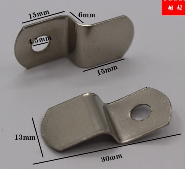 Metal Z Shape Photo Picture Frame Braces Brackets 100PCS: Red