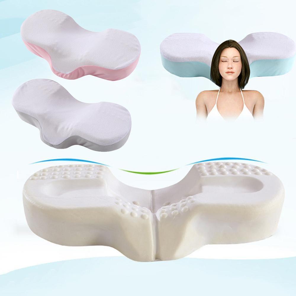 Memory Foam Anti Wrinkle Pillow Ergonomic Curve Improve Sleeping Pillows Perfect Concave Headrest Neck Support