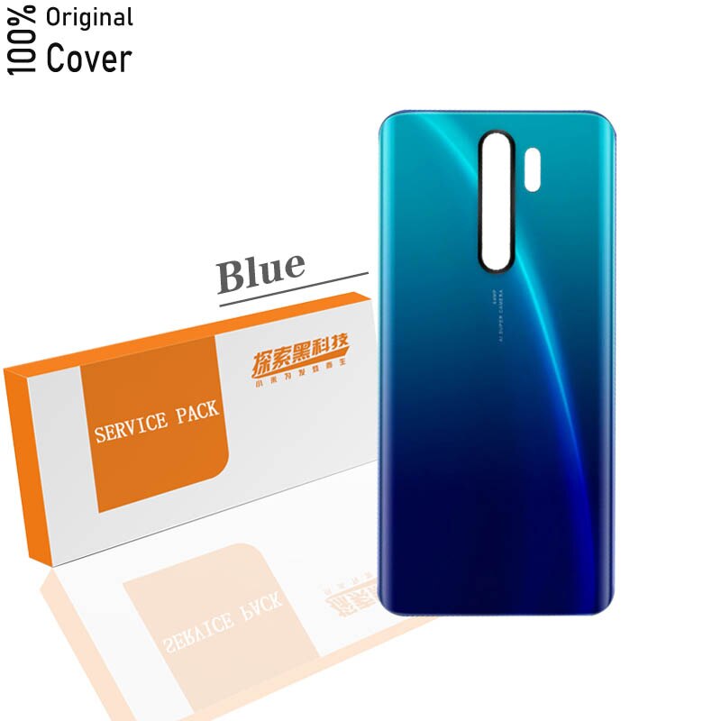 Original Back Housing for Xiaomi Redmi Note 8 Pro Battery Cover for Xiaomi Redmi Note 8 Pro Back housing Cover: Blue