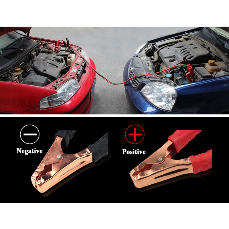 2 stk/sett 500 amp booster taubane batteri linje lastebil av vei bil hoppekabler batteri metalltråd bil tilbehør verktøy til vw toyota
