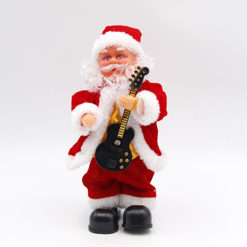 noël électrique Vintage animé Saxophone danse musique père noël poupée décorations de noël pour la maison enfants: 3