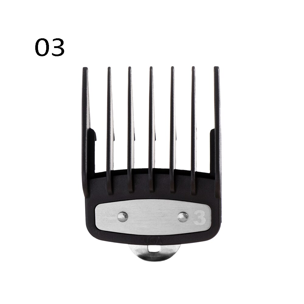 Cortapelos de para hombres, peine guía de corte, accesorio de 3-25mm, herramientas de peluquería universales profesionales, 10 piezas: 03