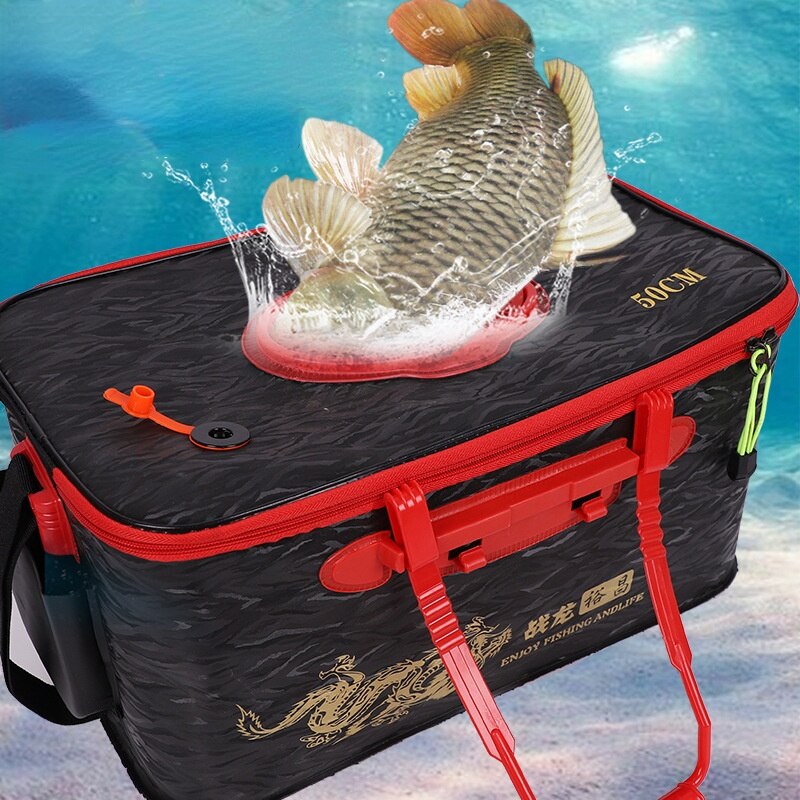 eva thickened folding fish box fishing tackle barrel integrated fishing box