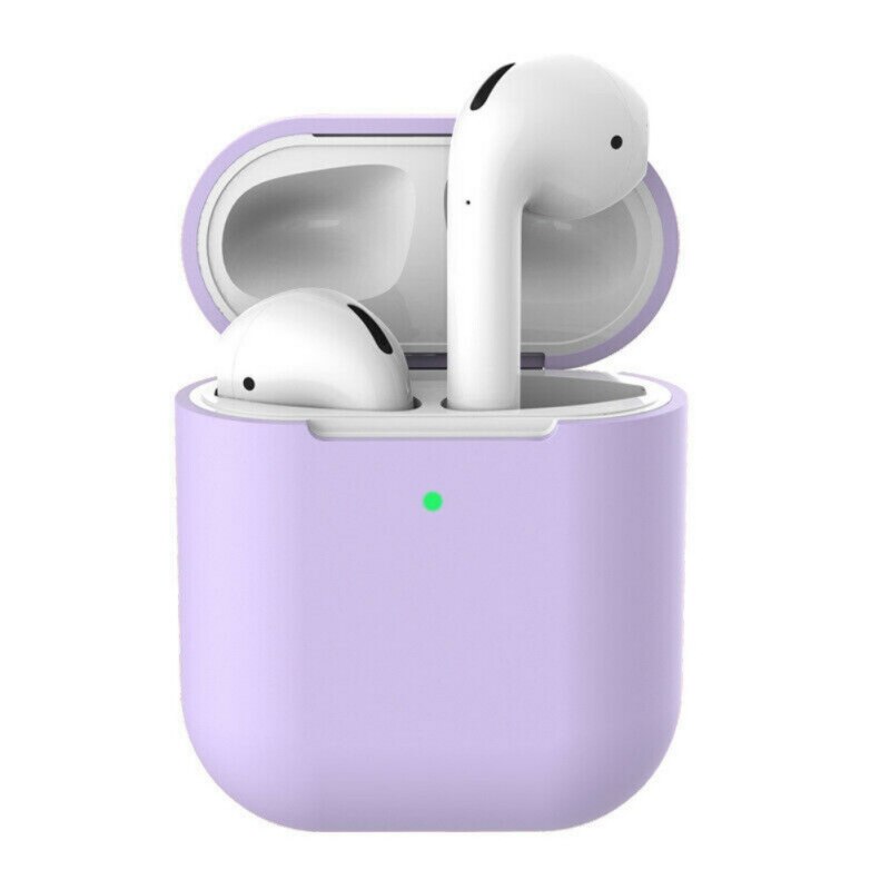 Silikonowe słuchawki etui do AirPods 2 Anti-fall bezprzewodowe słuchawki Bluetooth AirPods osłona ochronna do AirPod 2 slim przypadku: D