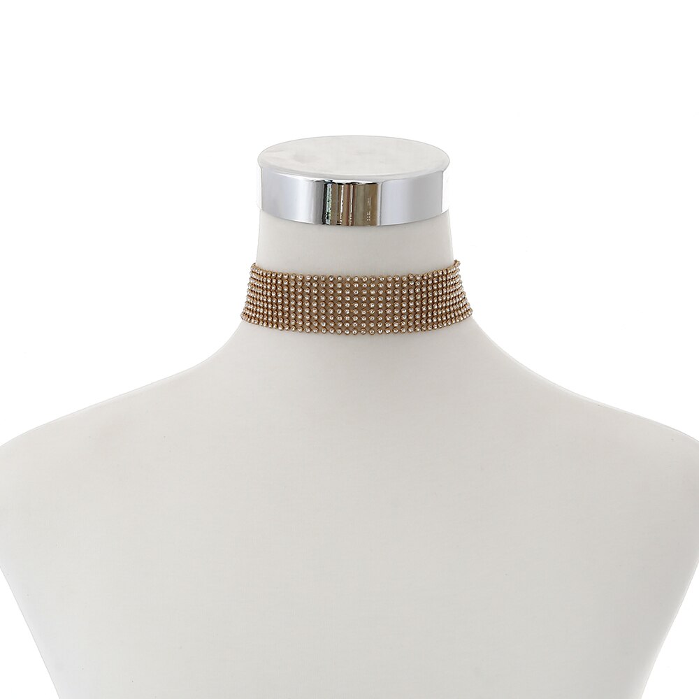 Rhinestone Choker Ketting Vrouwen Crystal Choker Verklaring chocker kraag mode sieraden