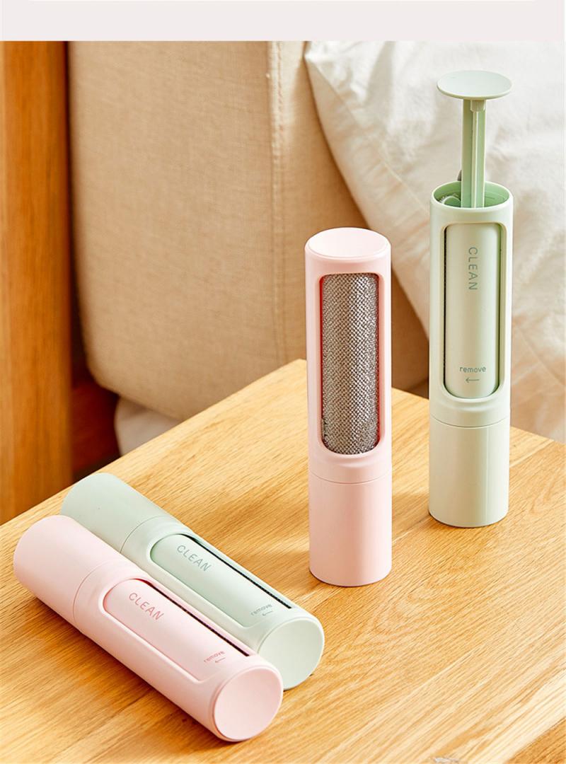 1pc Sticky Portable Washable Dust With Cover For Wool Lint Roller Hair Dust Remover Clothes Winter Clothes Dust Removal Brush