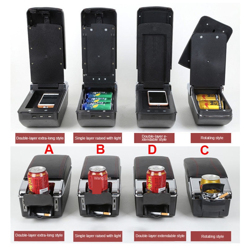 til citroen berlingo armlene ettermontering deler til peugeot samboer tipi bil armlen oppbevaringsboks biltilbehør lader usb ledet