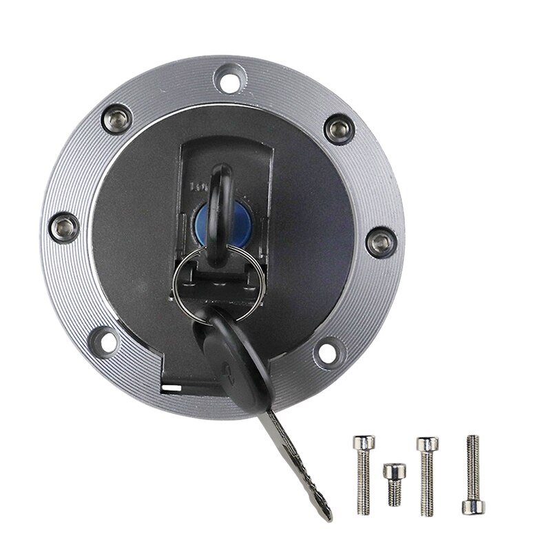 Auto Brandstof Gas Tank Cap Cover & Sleutel Voor Yamaha FZR250 FZR400 FZR600 FZR750 FZR1000: Default Title