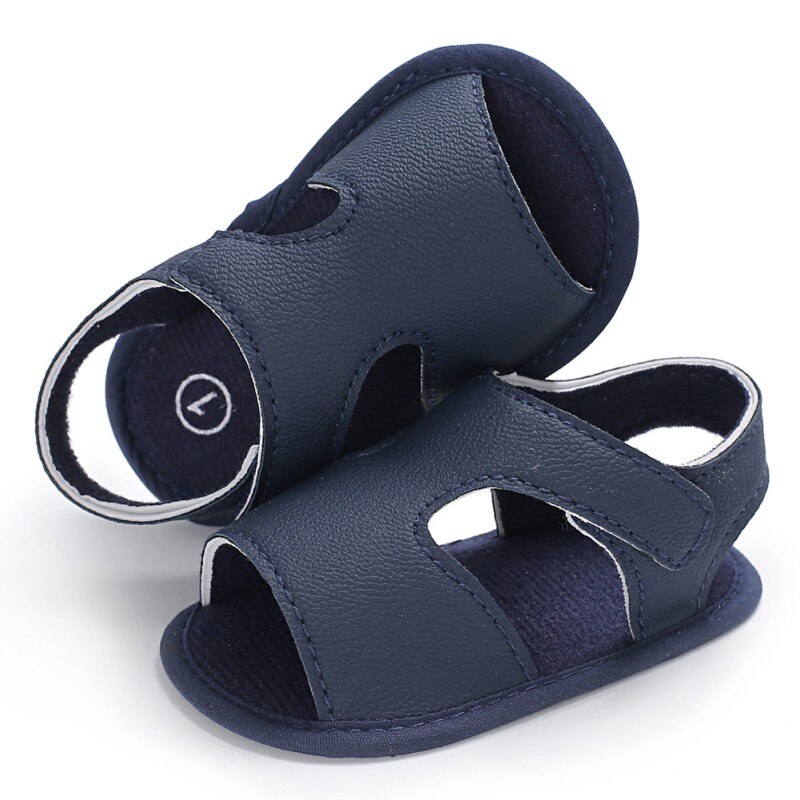 Ins Baby Jongens Zomer Schoenen Pu Zachte Bodem Sandalen Peuter Pasgeboren Casual Baby Effen Kleur Mode Schoenen