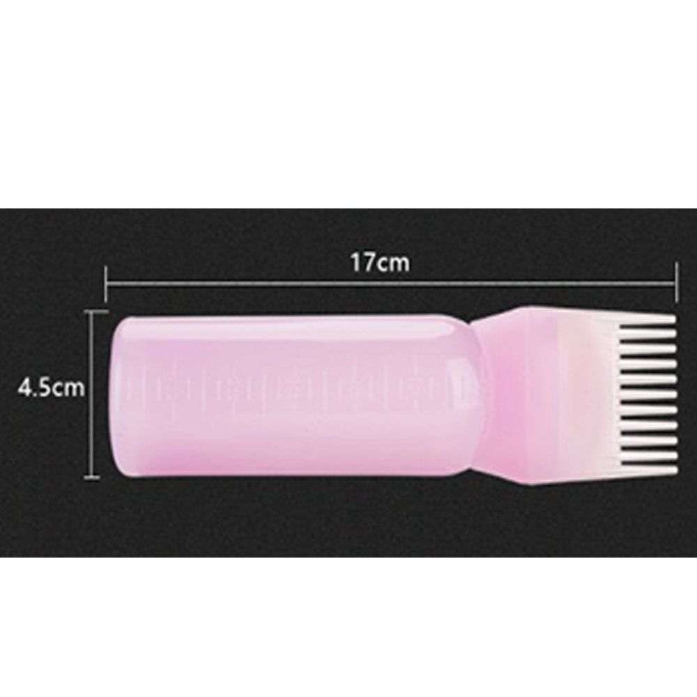hair salon hair care pot Plastic coloring hair shampoo bottle Hair dye bottle Refillable Bottle comb tooth bottle