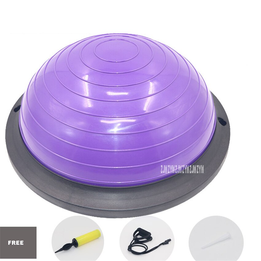 46Cm Mini Yoga Balance Ball Fitball Yoga Halfsphere Semisphere Balance Trainer Apparaat Pvc Bal Half Fitness Bal Blauw: Classic purple