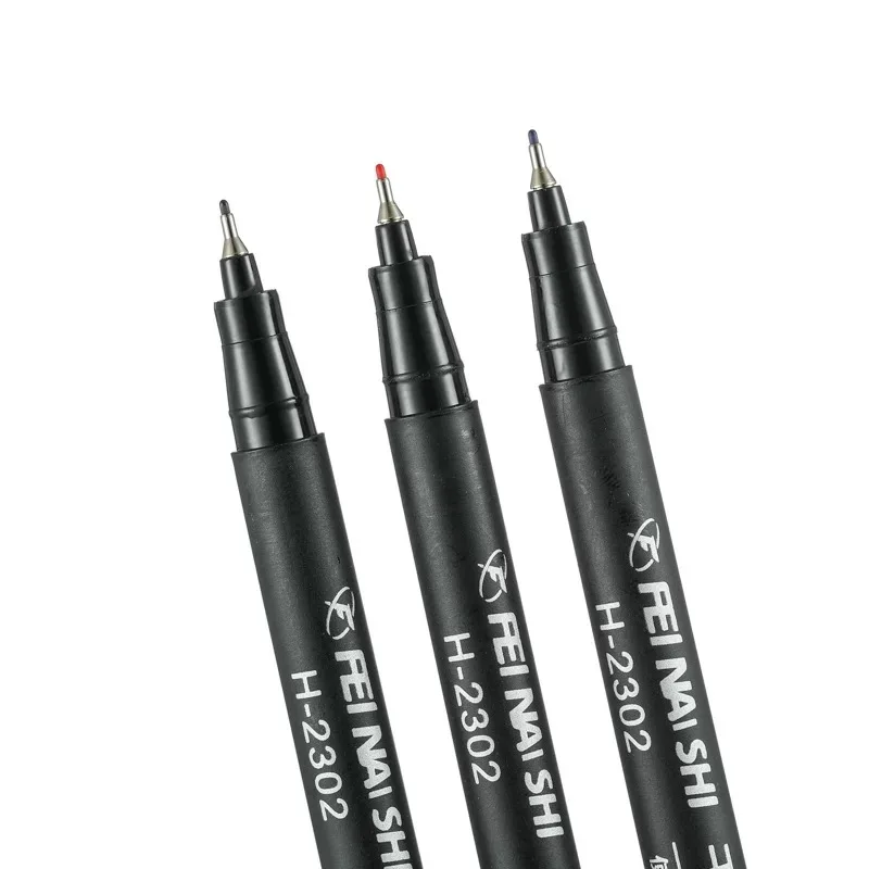 12Pcs Erasable Whiteboard Pen 0.5/1.0mm Fine Point Black/Blue/Red Ink Blackboard Marker School Office Art Writing Stationery