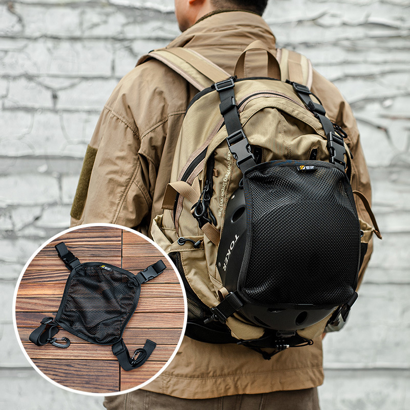Taktischer Rucksack, Helmnetz-Abdeckung, Mehrzweck-Molle-Aufbewahrung, taktische Tragetasche für Sport, Jagd, Schießen, Kampfhelm