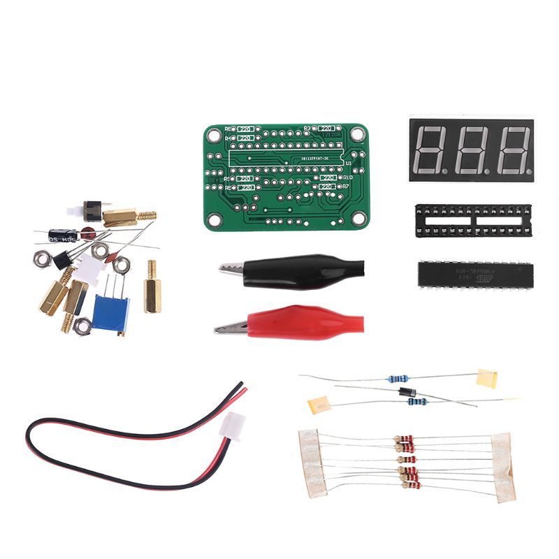 1 sæt diy voltmeter kits elektroniske spændingsmåleenheder reparationsdele