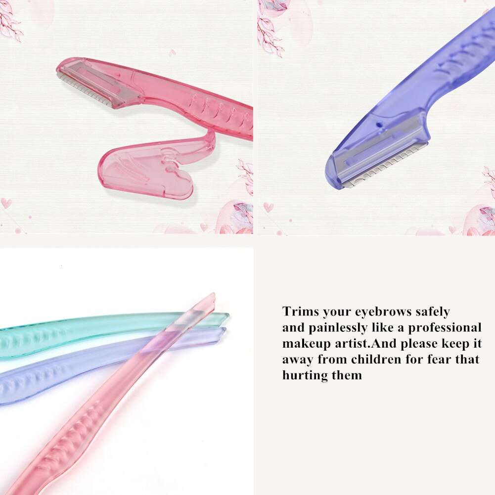 1pc havfrue øyenbryn barberhøvel ansiktshårfjerner øyenbrynstrimmer skarp sminkekniv blad forming av øyenbryn hårfjernerverktøy