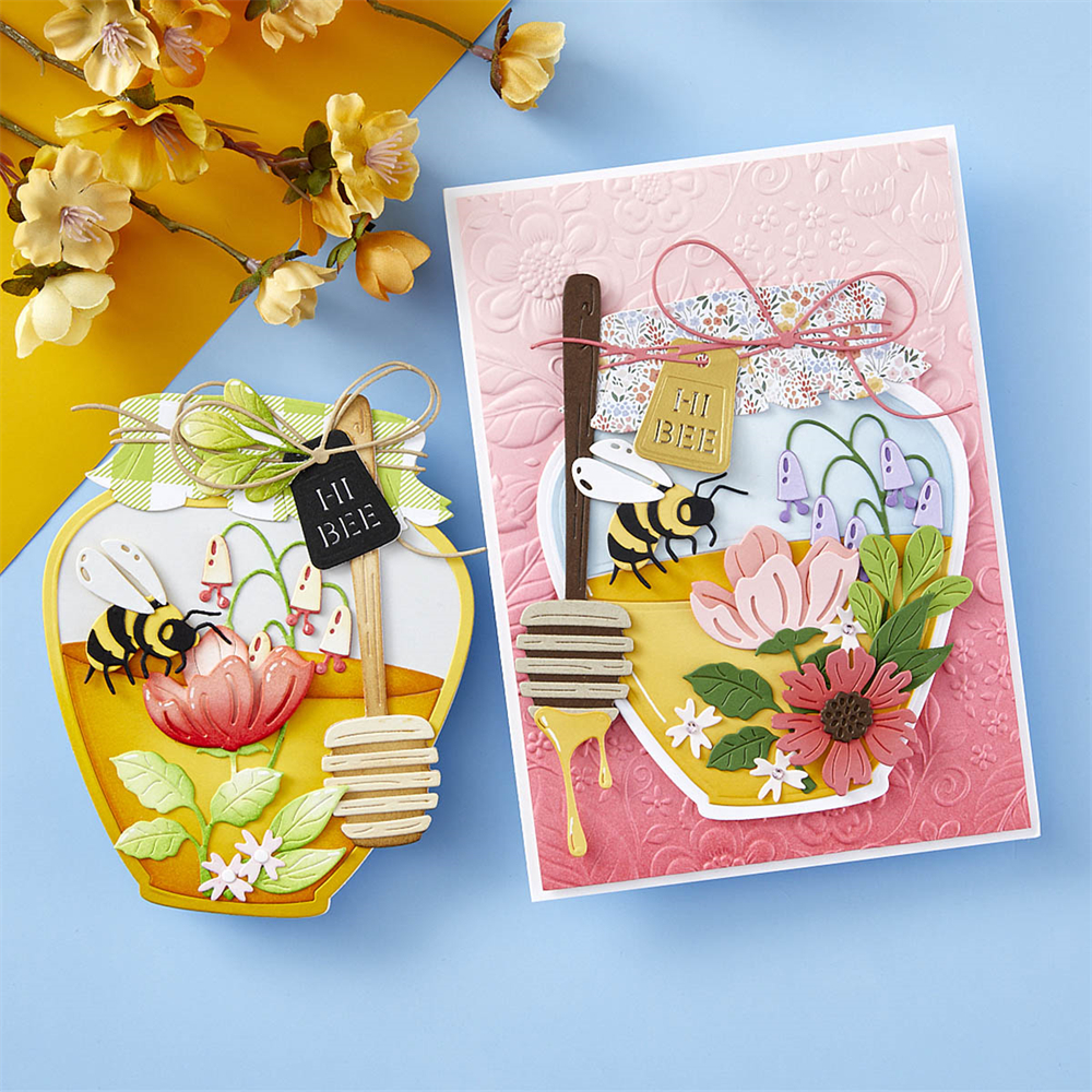 Troqueles de corte de Metal para álbum de recortes, ventana de flores, conejo de pascua, número de cesta, maceta de abeja, álbum de recortes, fabricación de álbumes de tarjetas, plantilla de manualidades DIY, 2024