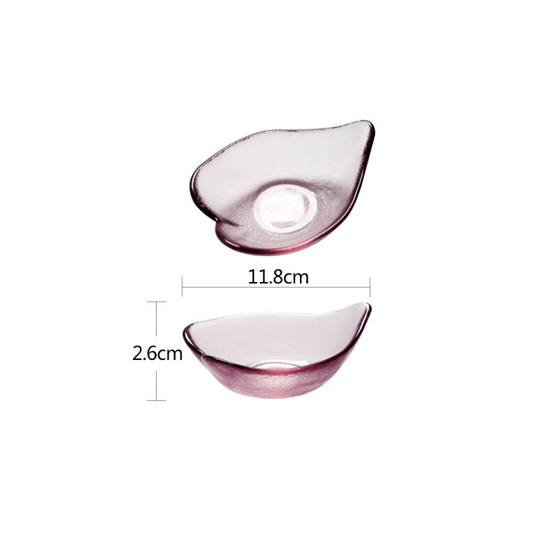 Tallerken med glasblomster, gylden kantplade, japansk kirsebærblomst lyserød glassmagsskål, underkop, snack, dessertskål: 2