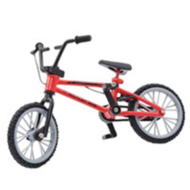 Blå simulering legering finger bmx cykel barn pedagogisk mini storlek greppbräda cykel leksaker med bromsrep