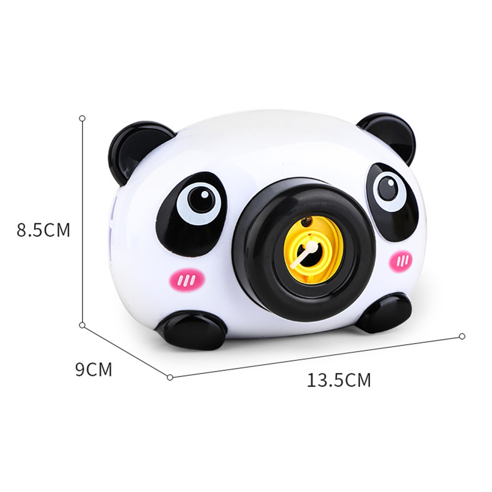 Cute Cartoon Panda Forma di Bolla Impermeabile Della Macchina Fotografica con la Luce Colorata Giocattolo di Musica Per Bambini Giocattoli Educativi per I Regali Dei Bambini