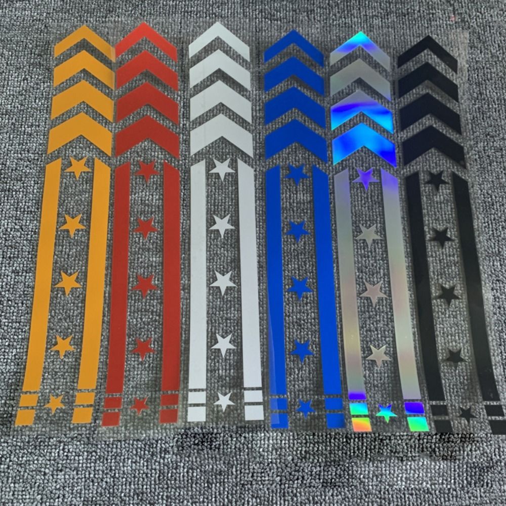 Calcomanías reflectantes para guardabarros de motocicleta, pegatinas reflectantes para motocicleta, motocicleta, Scooter, advertencia de conducción de seguridad, accesorios de reacondicionamiento