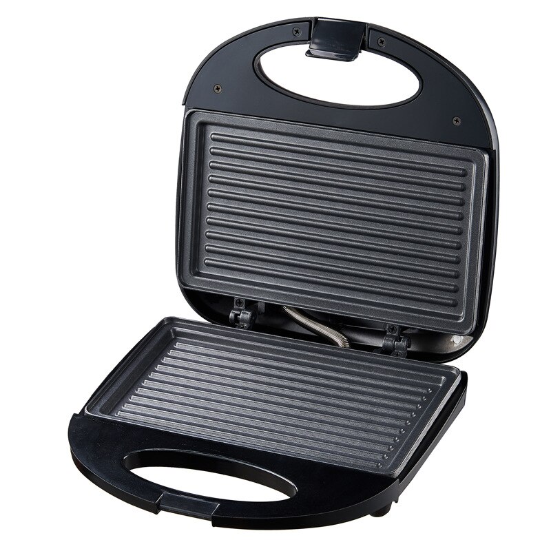 Wafel Machine Sandwich Machine Ontbijt Machine Automatische Huishoudelijke Brood Machine Barbecue Machine Pannenkoek Machine: strip-type   -black