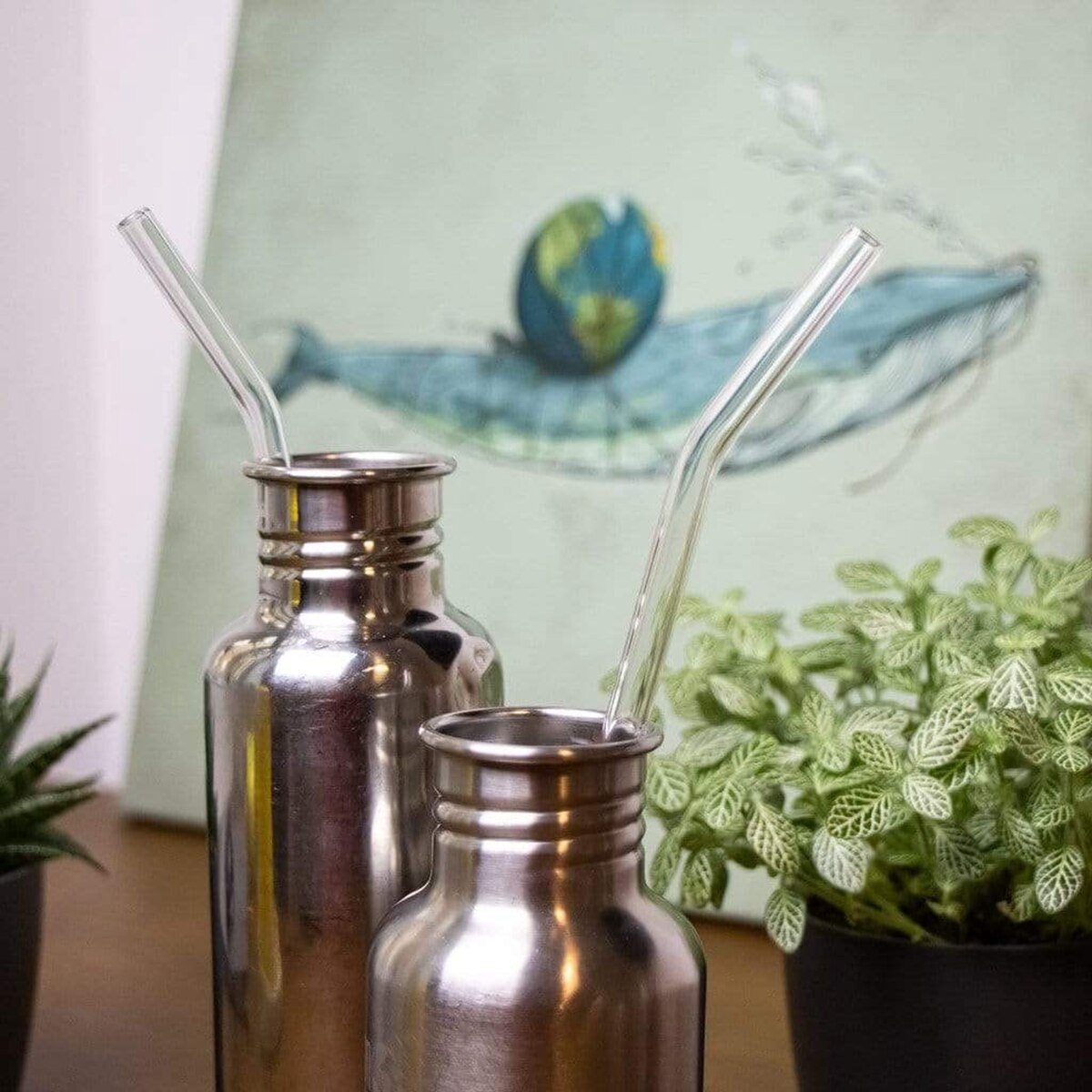 8 x 250mm glass sugerør lange gjenbrukbare glasssugerør til flasker miljøvennlige cocktail sugerør bar fest smoothie drinkware