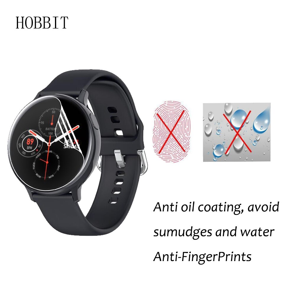 3Pcs Protective Film For LEMFO SG2/S20 1.4 Inch Smart Watch Wristband Bracelet Full Screen Protector Hydrogel Film Not Glass