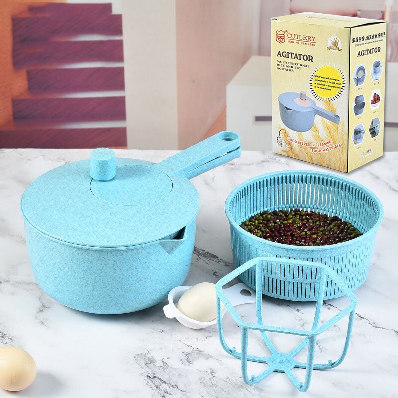 Multifunctional Kitchen Tool Food Spinner Kitchen Dehydrator Fruit Salad Blender Rice Washer Egg Beater Portable Kitchen Gadgets