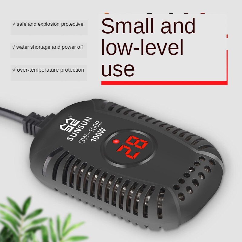 TEAYOC Aquariumverwarmer Aquarium Automatische Verwarmingsstaaf Aquarium Waterverwarmer Dompelbare Aquarium Temperatuurregeling Onderdompelbare Instelbare Temperatuur Fish Tank Heate