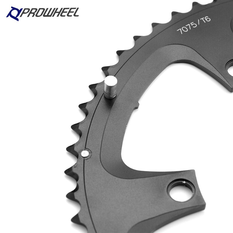PROWHEEL 130 BCD round Fold bike Sprockets 46T 56T Aluminum alloy 7075 Chainwheel folding Bike Crankset Tooth for Shimano