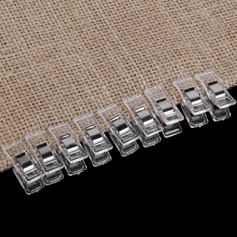 50pcs/ Pack DIY Sewing Clip Craft Quilt Binding Plastic File Clips Sewing Accessories Clamps Garment Clips