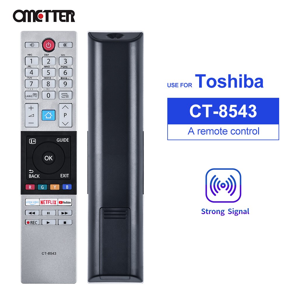Indicado para Toshiba CT-8543 40L2863DG 32L3963DA 32L3863DG 32W2863DG 49L2863DG 49T6863DA 55U6863DA 55V5863DG TV LED contr remoto: Default Title