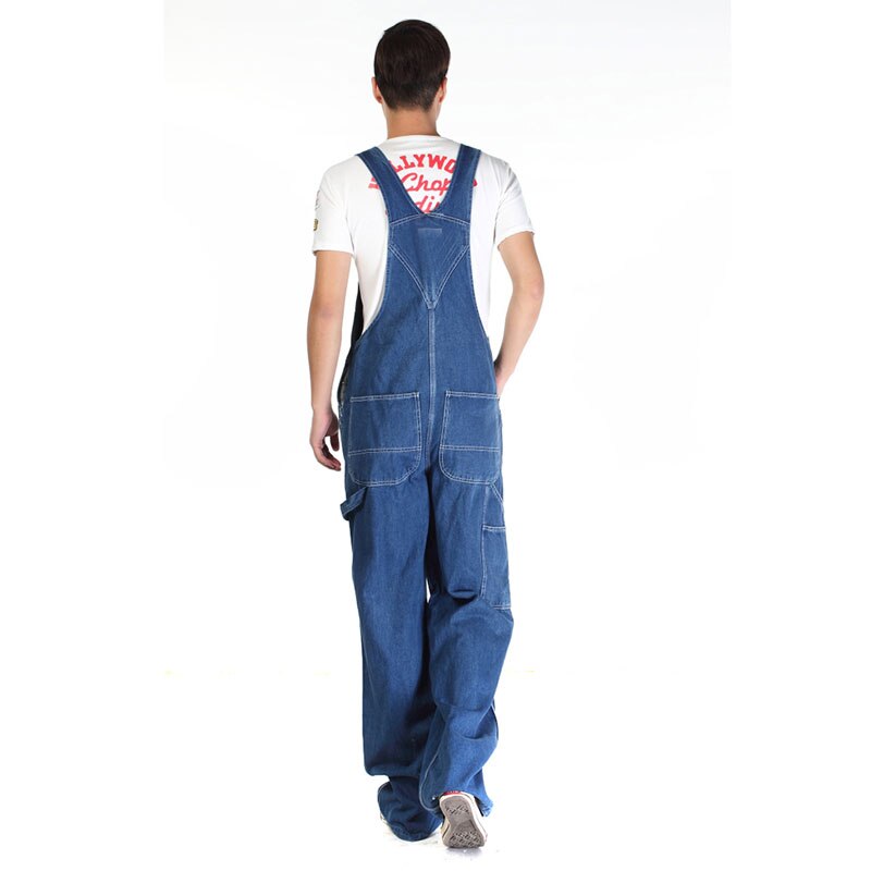 Jeans voor heren heren denim overalls heren overalls jumpsuit grote maat band rechte broek blauwe jeans meer maten 48 50
