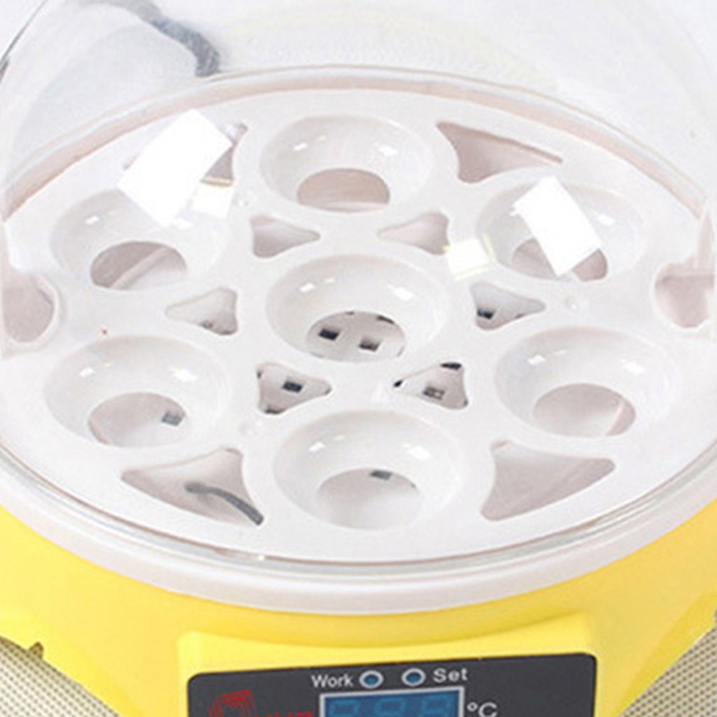 7 small incubator semi-intelligent egg incubators ABS Transparent Digital display Digital temperature controls