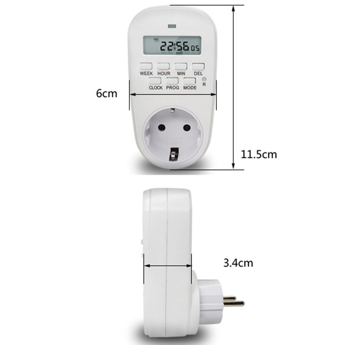 Digital Timer Switch Energy Saving Smart Power Socket Adjustable Programmable Setting of Clock/ On/ Off Time EU /US/ UK Plug
