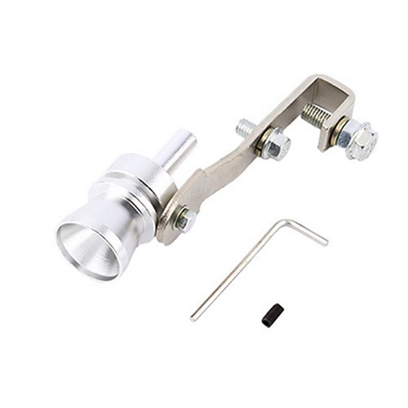Auto Uitlaatpijp Geluid Simulator Turbo Fluitje Voertuig Gemodificeerde Apparaat Turbo Uitlaat Blow-Off Auto Accessoires Auto Product: Silver-S