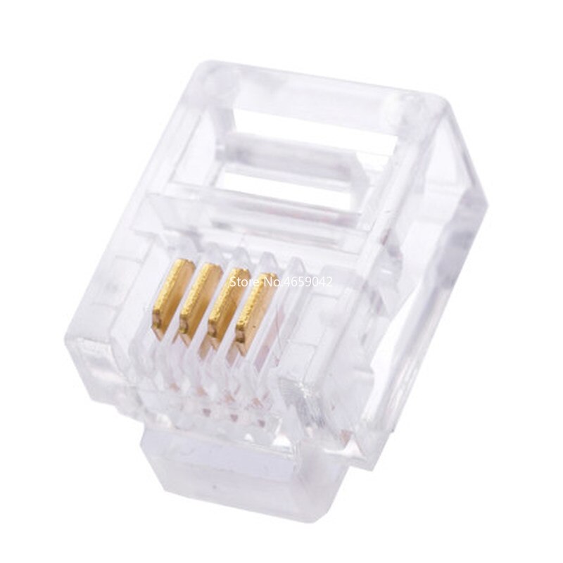 10Pcs RJ11 RJ45 6P2C 6P4C 6P6C 8P8C Telephone Internet Modular Plug Jack Network Connector