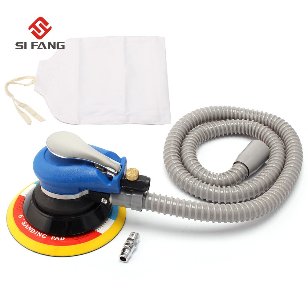 6'' inch 150mm Air Random Orbital Sander With Vacuum Pneumatic Sander Air Tool Polished Grinding Machine Hand Tool