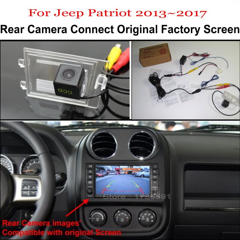Voor Jeep Patriot ~ Auto Achteruitrijcamera Back Up Reverse Camera Sets/RCA & Originele Screen Compatibel /Parkeerplaats Camera