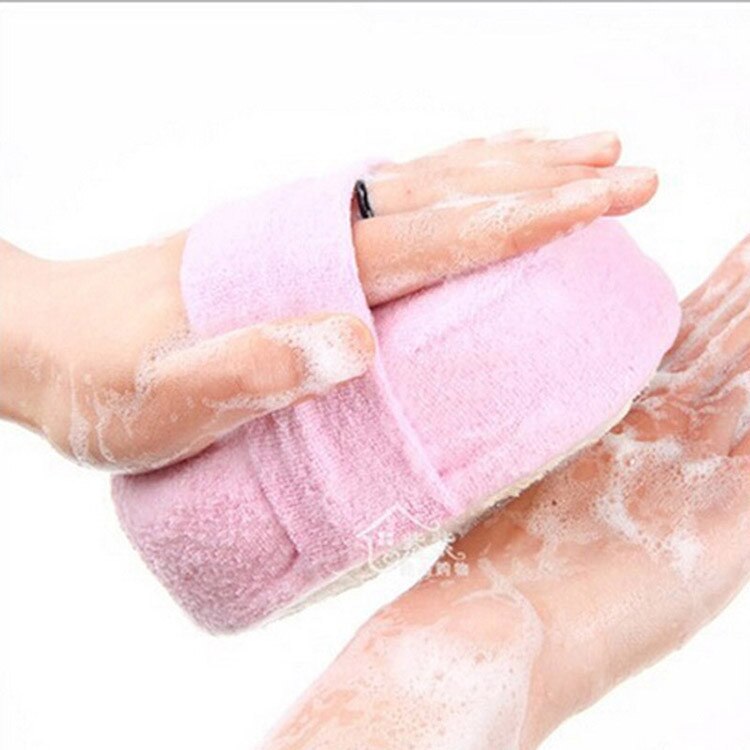 Naturlig loofah svamp bad massage børste krop ansigt rengøring scrubber pad