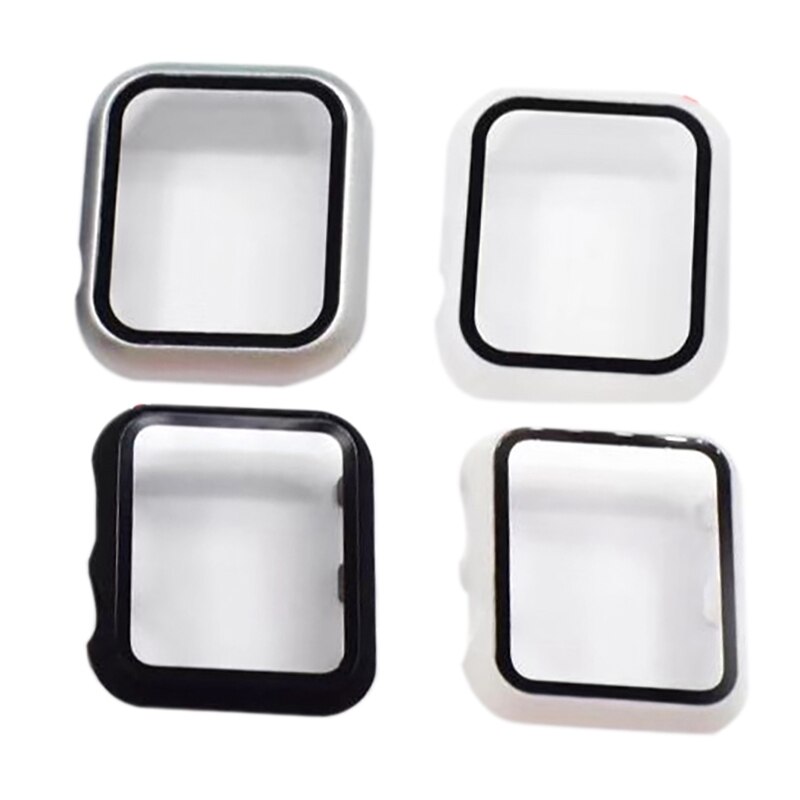 Case Cover for Apple Watch Bracelet Tempered Glass for IWatch for Apple Watch 4/5/6: 40mm