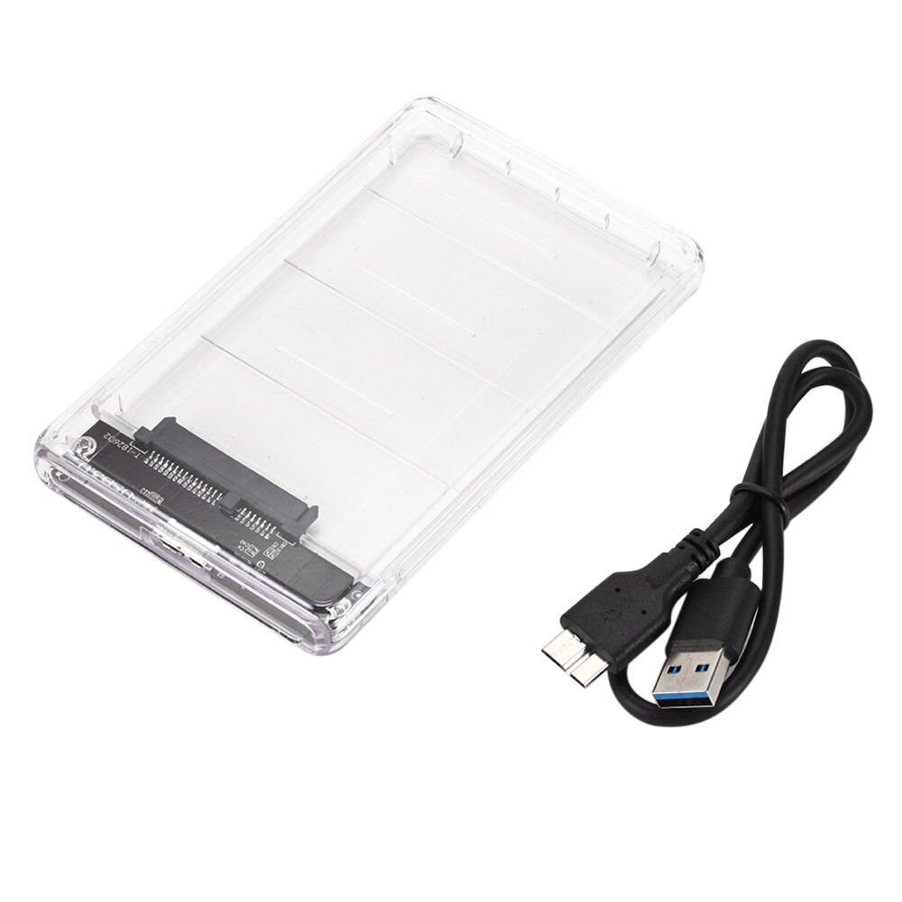 5Gbps USB3.0 Hard Drive Externe Behuizing Transparant 2.5 Inch Sata Sdd Hdd Case Draagbare Harde Schijf Mobiele Box Adapter