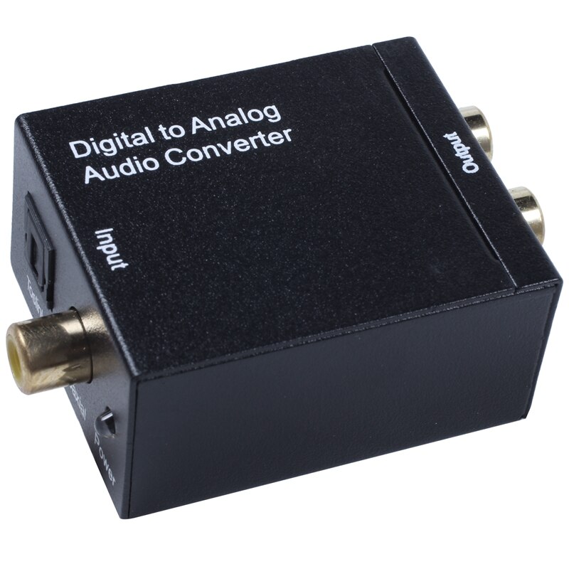 Digital til analog o konverter digital optisk koaksial rca toslink signal til analog o konverter hjemmebiograf til dvd tv: Default Title