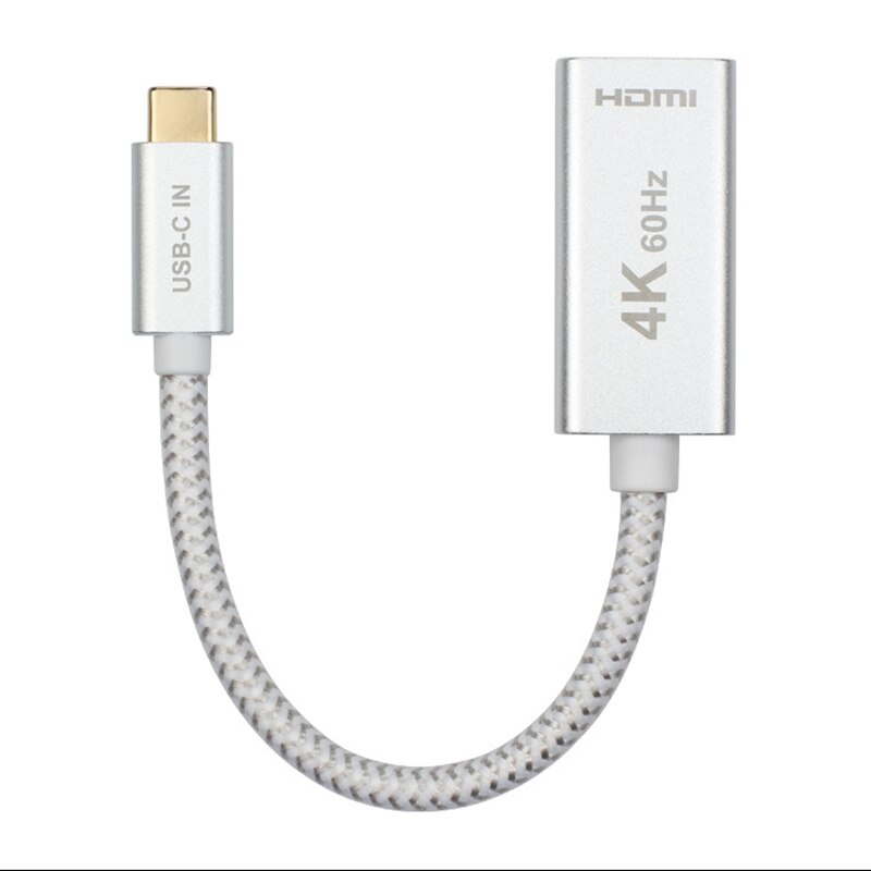 AABB-USB C a HDMI adaptador (4K @ 60Hz) tipo-C a HDMI Thunderbolt 3 Compatible para Pro de aire/IPad/Pr