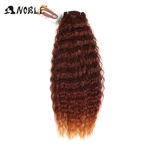 Noble Deep Wave Synthetic Hair Weave Bundles 28-32 Inches 120g Bundles Hair Extension Wavy Hair Bundles: 32inches